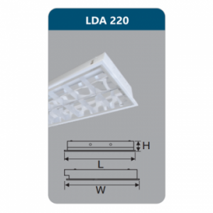 Máng đèn Led T8 2x9W LDA220 Duhal